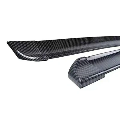 Image of Spoiler Wing Rubber Carbon Fiber Car styling Rear Lip Roof For BMW Any M3 M4 Z4 E90 E92 E46 F30 F32 F10 F80 F82 Spoilers
