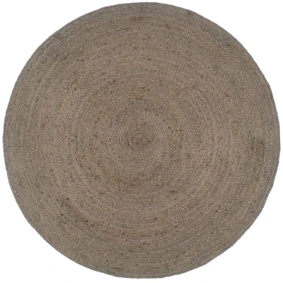 Image of vidaXL Handmade Rug Jute Round 210 cm Grey