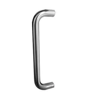 Image of D Shaped Bolt Through Pull Handle 150 X 19mm Polished Stainless Steel