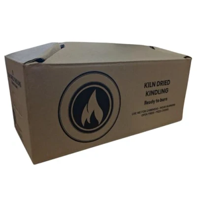 Image of AJ Firewood Box of Premium Kiln Dried Kindling Wood for Stoves, Burners, Pizza Ovens, Guaranteed under 20% Moisture, Ready To Burn (2)