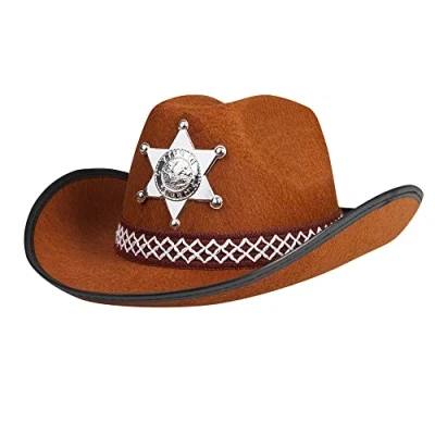 Image of Boland Junior Sheriff Hat Brown, Multi Coloured, One Size, 504107, 10102485