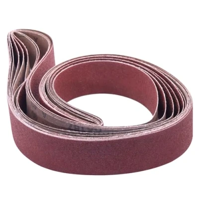 Image of 2 inch x 72 Sanding Belts, 40 60 80 120 180 240 400 Assorted Grits Aluminum Oxide Sandpaper for Belt Sander, 7 Pack