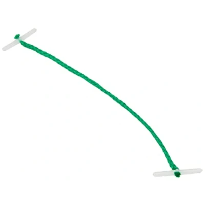 Image of Whitecroft TS 120316 Essentials Plastic Ended Treasury Tag, 127mm, Green, Pack of 100