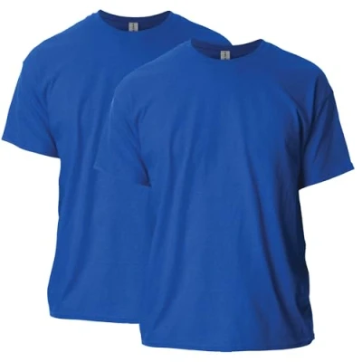 Image of Gildan Unisex&#039;s Ultra Cotton T Shirt, Style G2000, Multipack, Antique Royal (2 Pack), XXL (Pack of 2)