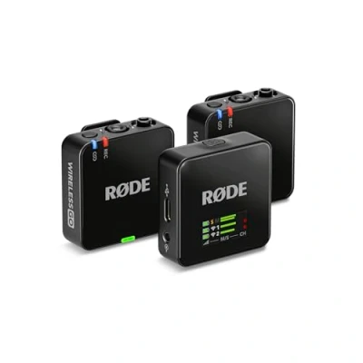 Image of RØDE Wireless GO (Gen 3) Compact Mic Pristine Audio, 32 bit Float Recording, Automatic Level Control, for Phones, Cameras and Computers
