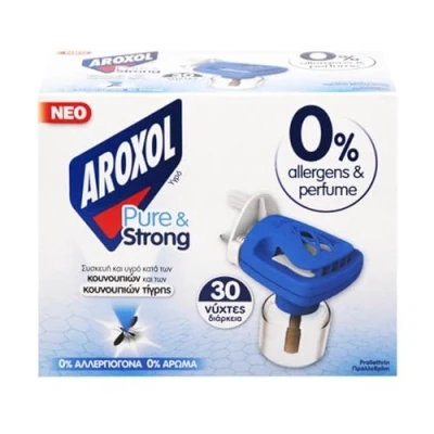 Image of 1 x Plug for Both Mat and Liquid Refills Repellent with 0% Allergens &amp; Perfume Pure Strong + Refill Mosquito, Flys, Insects, midges Tiger Mosquito Bite/Replace 30 Nights