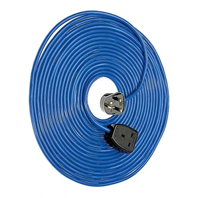 Image of Defender Extension Lead Blue 1.5mm2 13A 14m 230V