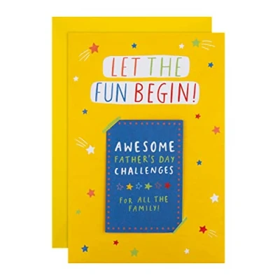 Image of Hallmark Father&#039;s Day Card Contemporary Multicoloured Keepsake Games Design