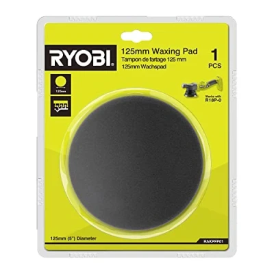 Image of Ryobi RAKPFP01 125mm Waxing Pad for R18P 0 (Single), Yellow