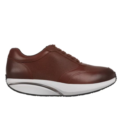 Image of MBT Nafasi 5 Women&#039;s Anatomical and Comfortable Dress Shoes. Physiological Comfort Stability Shoes with Curved Sole. Casual Leather Platform Laces. Brown
