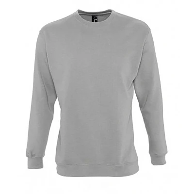 Image of SOLS Mens Stan Contrast Zip Neck Sweatshirt (Grey Marl) Size Large