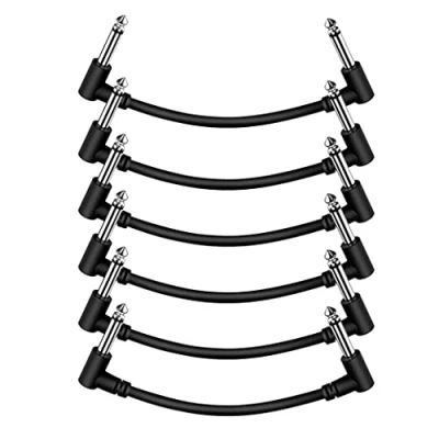 Image of Seprendi 6 Inch Noise Free Guitar Cord,1/4 Pedal Cables,Instrument Effects Patch Cables for Guitar/Bass