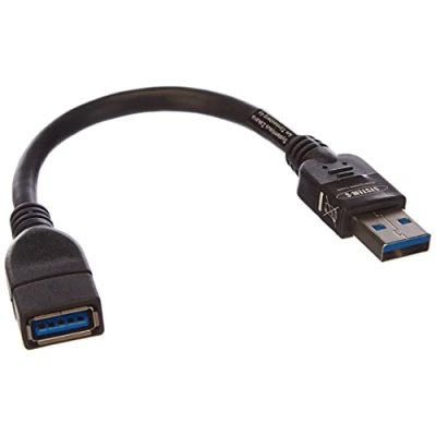 Image of System S USB 3.0 Type A (Male) to (Female) Charging Cable Data Extension 10 cm