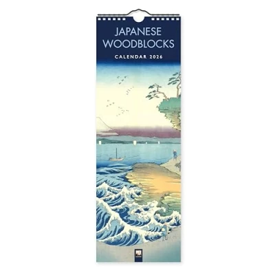 Image of Japanese Woodblocks Slim Calendar 2026 (Art Calendar)