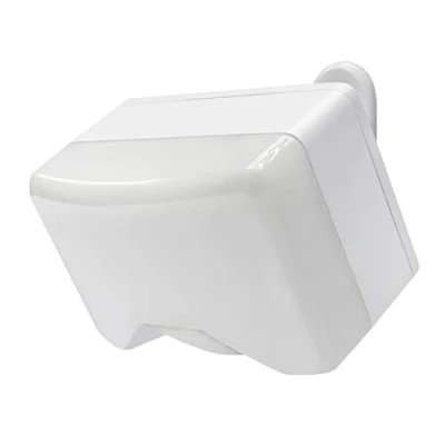 Image of White IQ PIR Battery Operated Utility Light Outdoor Wall Exterior Motion Sensor 350 Lumen LED Spotlight (Single)