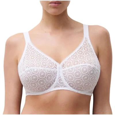 Image of Chantelle Women&#039;s, FETE, Covering Underwired Bra, Women&#039;s lingerie, White (Weiß 10), 40D