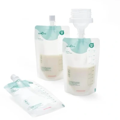 Image of Spectra Simple Store Milk Collection Bags 200 ml Hygenic Double Lined Leak Free Insulation Convenient Storage for Busy Moms 10 Count