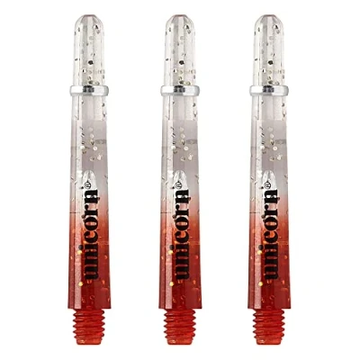 Image of Unicorn Dart Shafts Gripper 4 Elements Durable Polycarbonate Two Tone Red Gradient with Infused Metallic Flecks Medium 41mm 3 Stems