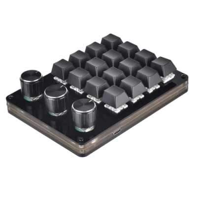 Image of xbiez Macro Keyboard Programming Keypad 16 Key 3 Knob Mechanical Mini Button Pad For Hot Swap Gaming DIY