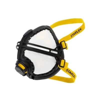 Image of Stanley Lite Pro FFP3 Reusable Respirator with Valve, Single Pack High Performance for Dust, Mists &amp; Particles, Ideal Professional Heavy Duty Applications