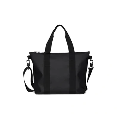 Image of RAINS Tote Bag Waterproof Crossbody Totebag for Men and Women Travel Everyday use, Black, Micro