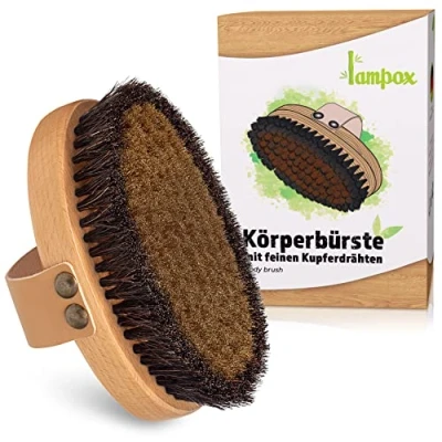 Image of lampox Body brush with fine copper wires, brush, dry bath energy