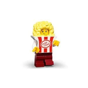 Image of FCP LEGO Series 23 Popcorn Costume Minifigure 71034 (Bagged), Yellow,green
