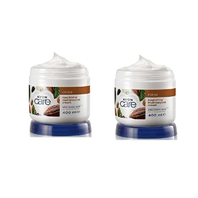 Image of Pack of 2 Care Cocoa Butter Nourishing Multipurpose Cream for face, hand, and body by Avon x 400ml