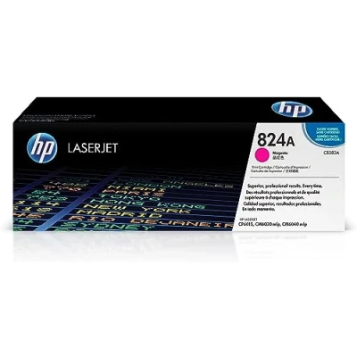 Image of HP CB383A 824A Original LaserJet Toner Cartridge, Magenta, Single Pack