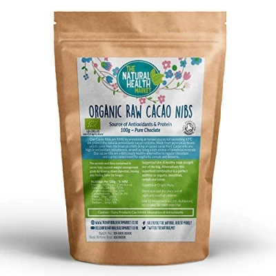 Image of Organic RAW Cacao Nibs 100g By The Natural Health Market