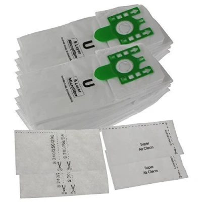 Image of 10 Pack of U Type Vacuum Cleaner Dust Bags Compatible with Miele S7210, S7260, S7280, S7580, S7510, S7000