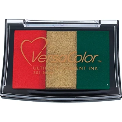 Image of Tsukineko Versacolor Noel 3 Colour Ink Pad