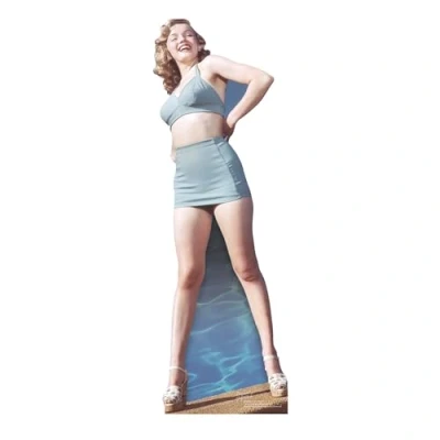 Image of Star Cutouts Ltd SC244 Cut Out of Marilyn Monroe Bikini (Blue), Solid, Regular