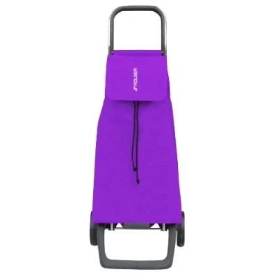 Image of ROLSER Jet Casual Daypack Bag Organiser 2 Wheel Shopping Trolley ,Purple