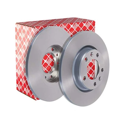 Image of SU001A8514 Brake disc FEBI BILSTEIN 104508 Rear Axle 268mm 12mm 5 Hole 108mm solid Coated PEUGEOT: 308 II Hatchback, SW 2, 3008 Off Road