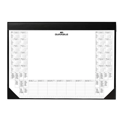 Image of Durable Desk Mat with 2 Year Calendar &amp; Weekly Schedule 59 x 42cm Pack of 1 Perfect for Taking Quick Notes Whilst Working