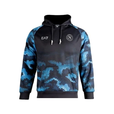 Image of SSC NAPOLI Allover Ea7 Unisex Adult Sweatshirt Blue
