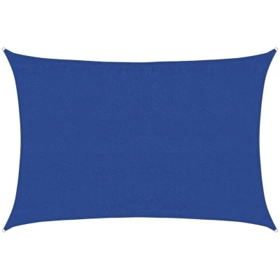 Image of vidaXL Sunshade Sail 160 g/m² Rectangular Blue 3.5x4.5 m HDPE