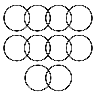 Image of Othmro 10pcs Rubber O Rings, Nitrile Washers Seal Rings 42mm OD 38mm ID 2mm Width, Sealing Gasket for Plumbing, Auto Quick Repair