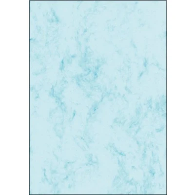 Image of SIGEL DP551 Marbled Writing Paper, A4, 200 gsm double sided, Blue, 50 sheets