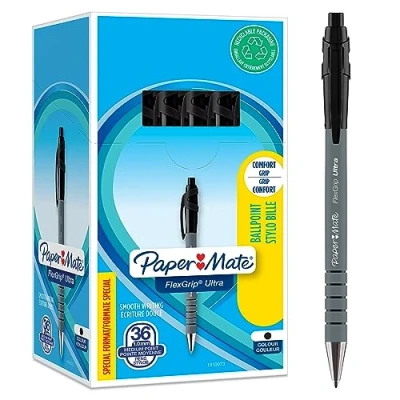 Image of Paper Mate 1910073 36PK Flexgrip Ultra Retractable Ball Pen 1mm