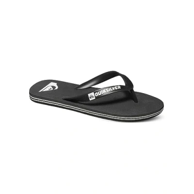 Image of Quiksilver Molokai Youth Sandal, Black/Black/White, 10 UK Child