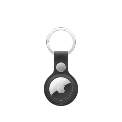 Image of Apple AirTag FineWoven Key Ring Black ​​​​​​​