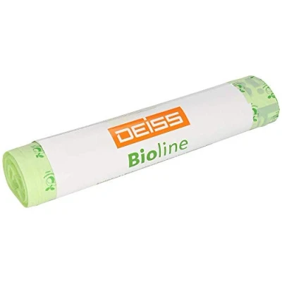 Image of DEISS Bioline Organic Bin Liners, 200 L, Compostable, 100 bags.