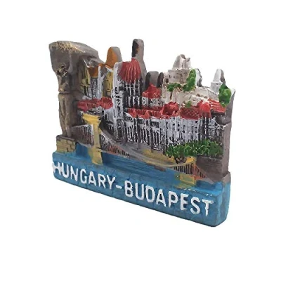 Image of Budapest Hungary 3D Fridge Magnet, Home &amp; Kitchen Decoration Magnetic Sticker Refrigerator Magnet Travel Souvenir Gift Collection