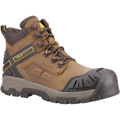 Image of Amblers Safety Quarry Mens Boots Brown 11 UK