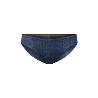 Image of O&#039;Neill Women Pw Maoi Denim Print Bottom Bikinis Ink Blue, Size 40