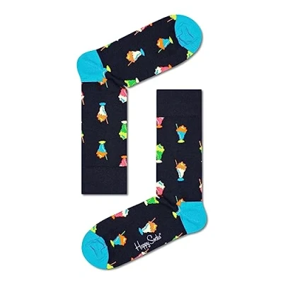 Image of Mens and Women&#039;s 1 Pair Happy Socks Milkshake Multi 7.5 11.5 Unisex