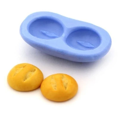 Image of MyTinyWorld Dolls House Miniature 2 Piece Round Roll Reusable Silicone Mould