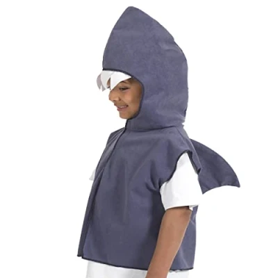 Image of Charlie Crow Shark Costume for kids one size 3 8 Years.
